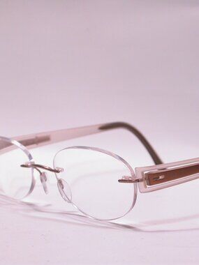 Silhouette Titan Frameless Frosted Light Weight Eyeglasses Made in Austria